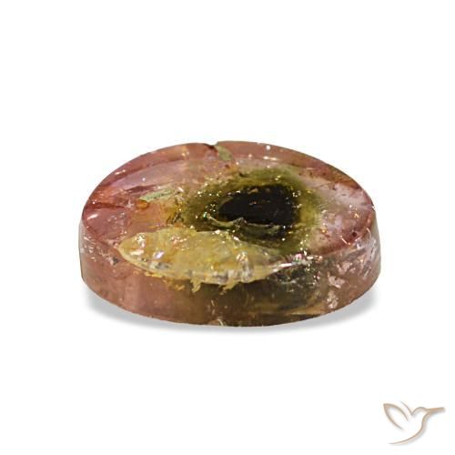 Tourmaline Gemstone in 9.1 x 7.3 mm Size for Sale, Tourmaline Stone in Watermelon Color