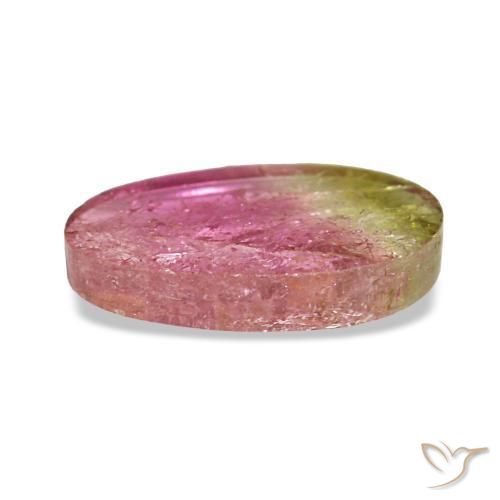 Tourmaline Gemstone in 10.6 x 6.7 mm Size for Sale, Tourmaline Stone in Bi-color Color