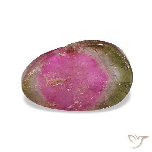 2.98 ct Multicolor Tourmaline Gemstone, Tourmaline Gem in Fancy Cabochon Shape for Sale.