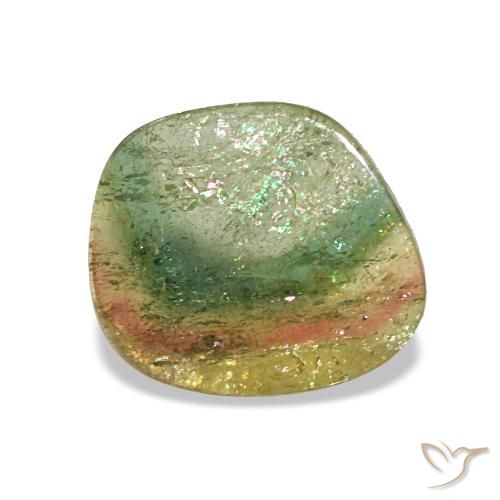 1.83 ct Multicolor Tourmaline Gemstone, Tourmaline Gem in Fancy Cabochon Shape for Sale.