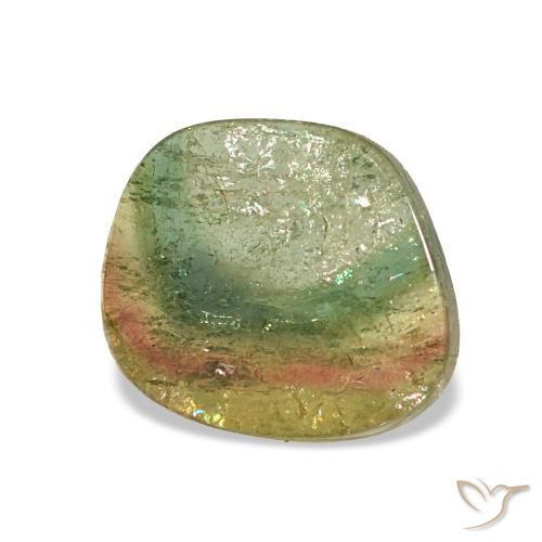 1.83 ct Multicolor Tourmaline Stone, Natural Tourmaline in Fancy Cabochon Shape for Sale