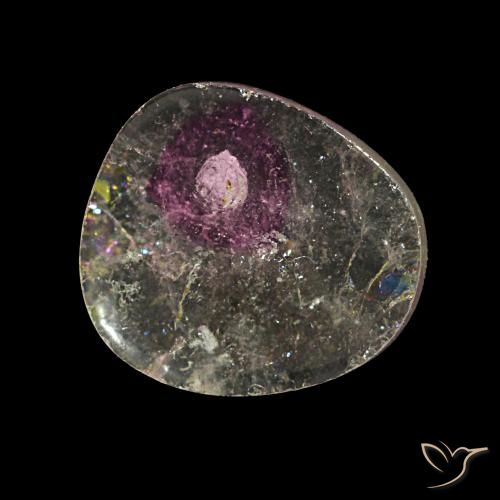 4.50 ct Multicolor Tourmaline Stone, Natural Tourmaline in Fancy Cabochon Shape for Sale