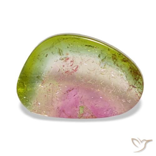 1.75 ct Multicolor Tourmaline Gemstone, Tourmaline Gem in Fancy Cabochon Shape for Sale.