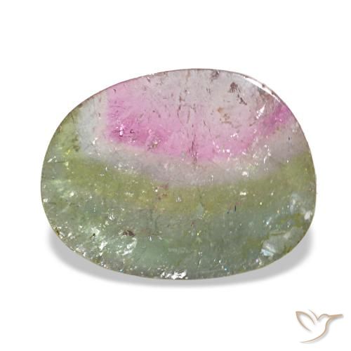 2.46 ct Multicolor Tourmaline Gemstone, Tourmaline Gem in Fancy Cabochon Shape for Sale.