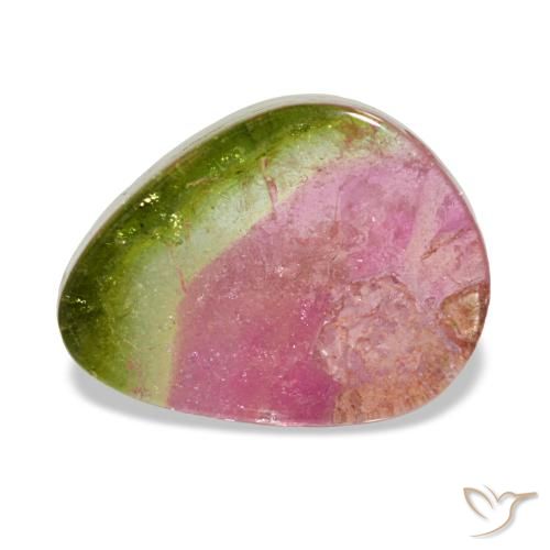 2.92 ct Multicolor Tourmaline Gemstone, Tourmaline Gem in Fancy Cabochon Shape for Sale.