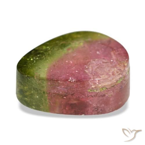 Tourmaline Gemstone in 9.7 x 7.3 mm Size for Sale, Tourmaline Stone in Watermelon Color