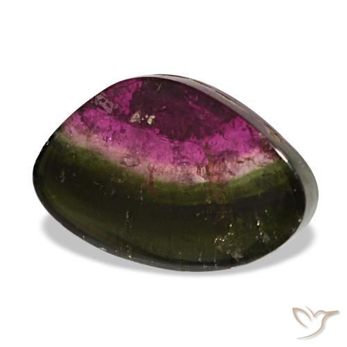 2.31 ct Multicolor Tourmaline Stone, Natural Tourmaline in Fancy Cabochon Shape for Sale
