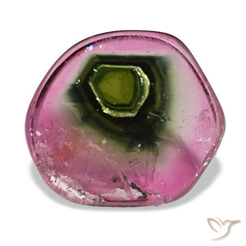 4.77 ct Multicolor Tourmaline Gemstone, Tourmaline Gem in Fancy Cabochon Shape for Sale.
