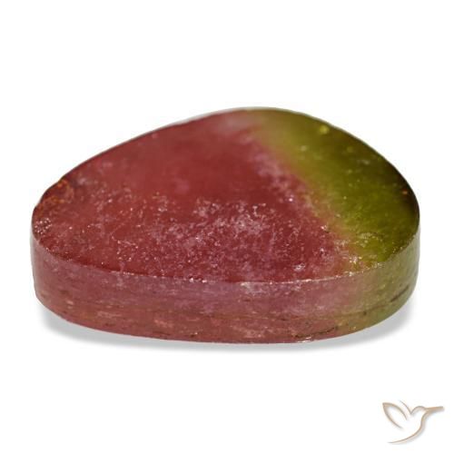 Tourmaline Gemstone in 15.1 x 10.5 mm Size for Sale, Tourmaline Stone in Watermelon Color