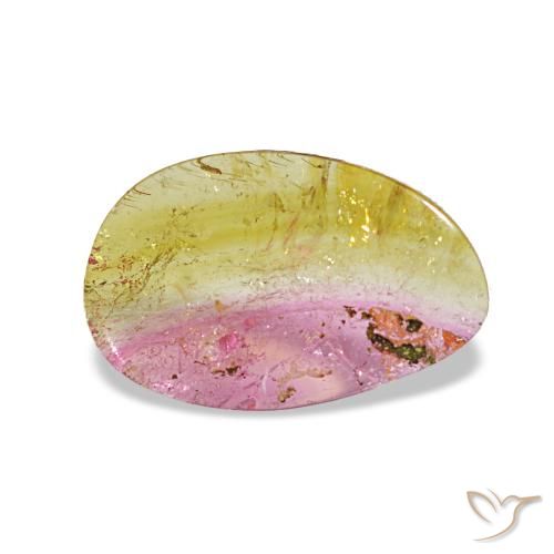 1.95 ct Multicolor Tourmaline Gemstone, Tourmaline Gem in Fancy Cabochon Shape for Sale.