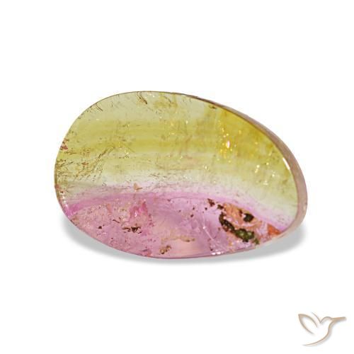 1.95 ct Multicolor Tourmaline Stone, Natural Tourmaline in Fancy Cabochon Shape for Sale