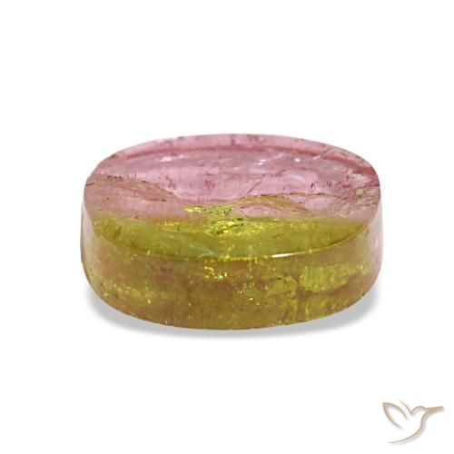 Tourmaline Gemstone in 9.7 x 8.2 mm Size for Sale, Tourmaline Stone in Watermelon Color