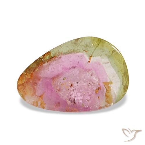 3.66ct Multicolor Tourmaline, Fancy, Transparent