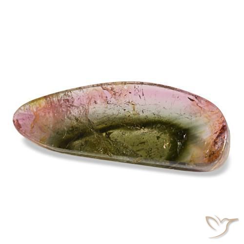 10.58 ct Multicolor Tourmaline Stone, Natural Tourmaline in Fancy Cabochon Shape for Sale