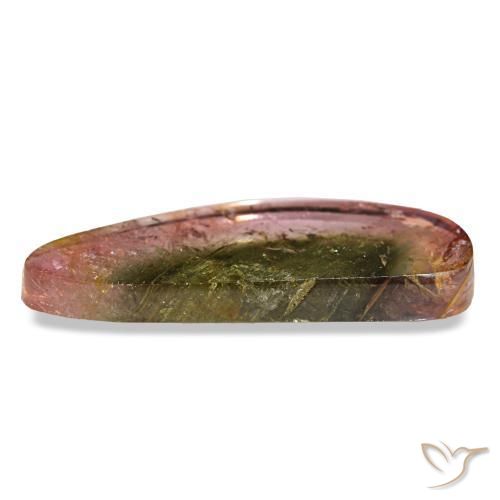 Tourmaline Gemstone in 27.1 x 9.9 mm Size for Sale, Tourmaline Stone in Watermelon Color