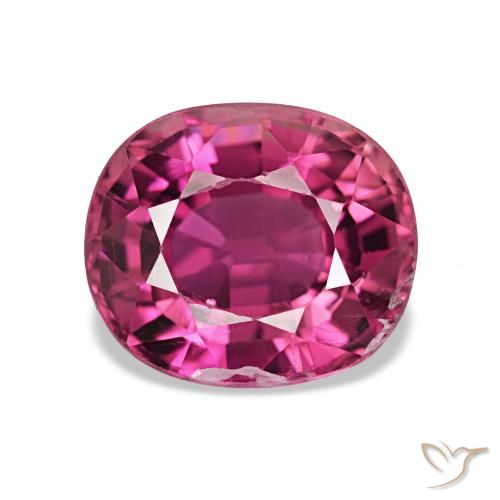 1.95 ct Pink Tourmaline Gemstone, Tourmaline Gem in Oval Facet Shape for Sale.