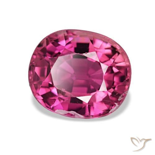 1.95 ct Pink Tourmaline Stone, Natural Tourmaline in Oval Facet Shape for Sale