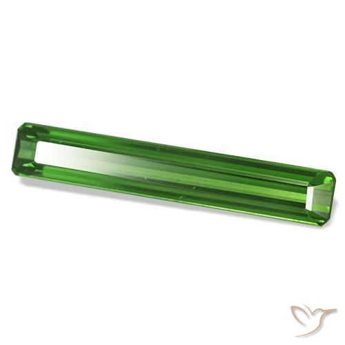 1.67 ct Green Tourmaline Stone, Natural Tourmaline in Octagon Step Cut Shape for Sale