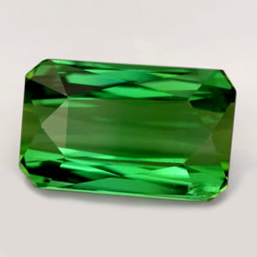 3.66 ct Green Tourmaline Stone, Natural Tourmaline in Octagon / Scissor Cut Shape for Sale