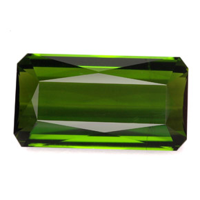 9.80 ct Green Tourmaline Gemstone, Tourmaline Gem in Octagon / Scissor Cut Shape for Sale.