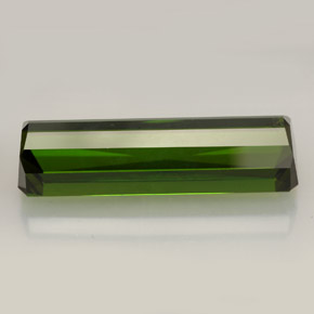 Tourmaline Gemstone in 24.9 x 7.6 mm Size for Sale, Tourmaline Stone in Forest Green Color