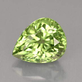 4.95 ct Green Tsavorite Garnet Gemstone, Tsavorite Garnet Gem in Pear Facet Shape for Sale.