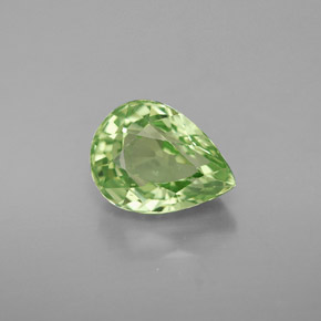 2.74 ct Green Tsavorite Garnet Gemstone, Tsavorite Garnet Gem in Pear Facet Shape for Sale.