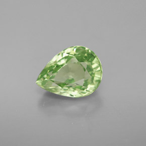 2.74 ct Green Tsavorite Garnet Stone, Natural Tsavorite Garnet in Pear Facet Shape for Sale
