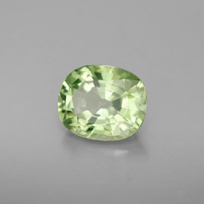 2.62 ct Green Tsavorite Garnet Stone, Natural Tsavorite Garnet in Cushion-Cut Shape for Sale