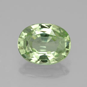 1.93 ct Green Tsavorite Garnet Gemstone, Tsavorite Garnet Gem in Oval Facet Shape for Sale.