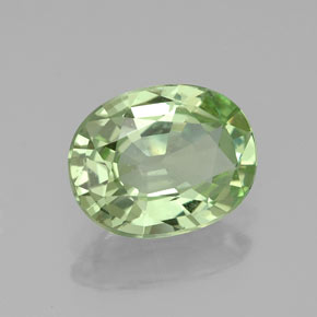 1.93 ct Green Tsavorite Garnet Stone, Natural Tsavorite Garnet in Oval Facet Shape for Sale