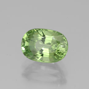 2.40 ct Green Tsavorite Garnet Stone, Natural Tsavorite Garnet in Oval Facet Shape for Sale