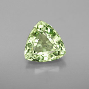 2.56 ct Green Tsavorite Garnet Gemstone, Tsavorite Garnet Gem in Trillion Facet Shape for Sale.