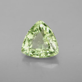 2.56 ct Green Tsavorite Garnet Stone, Natural Tsavorite Garnet in Trillion Facet Shape for Sale