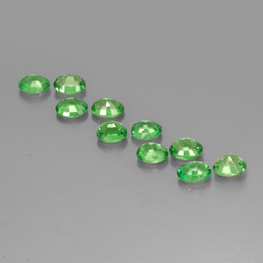 Tsavorite Garnet Gemstone in 5 x 3.8 mm Size for Sale, Tsavorite Garnet Stone in Chrome Green Color
