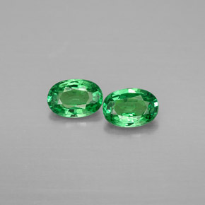 1.16 ct Green Tsavorite Garnet Gemstone, Tsavorite Garnet Gem in Oval Facet Shape for Sale.