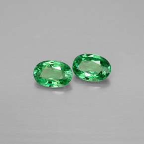 1.16 ct Green Tsavorite Garnet Stone, Natural Tsavorite Garnet in Oval Facet Shape for Sale