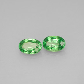 1.12 ct Green Tsavorite Garnet Stone, Natural Tsavorite Garnet in Oval Facet Shape for Sale