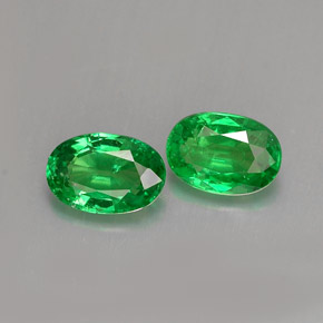 1.12 ct Green Tsavorite Garnet Stone, Natural Tsavorite Garnet in Oval Facet Shape for Sale