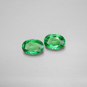 1.11 ct Green Tsavorite Garnet Stone, Natural Tsavorite Garnet in Oval Facet Shape for Sale