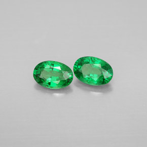 1.10 ct Green Tsavorite Garnet Stone, Natural Tsavorite Garnet in Oval Facet Shape for Sale