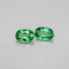 1.13 ct Green Tsavorite Garnet Stone, Natural Tsavorite Garnet in Oval Facet Shape for Sale