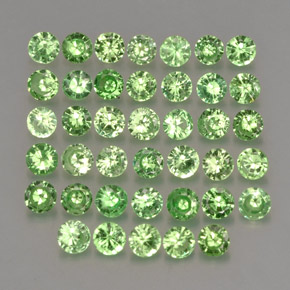 1.29 ct Green Tsavorite Garnet Stone, Natural Tsavorite Garnet in Diamond-Cut Shape for Sale