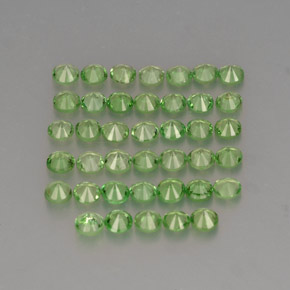 Tsavorite Garnet Gemstone in 2 mm (calibrated) Size for Sale, Tsavorite Garnet Stone in Vivid Green Color