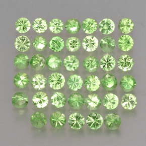 1.45 ct Green Tsavorite Garnet Stone, Natural Tsavorite Garnet in Diamond-Cut Shape for Sale