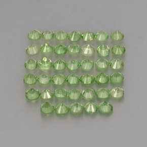 Tsavorite Garnet Gemstone in 1.9 mm Size for Sale, Tsavorite Garnet Stone in Vivid Green Color