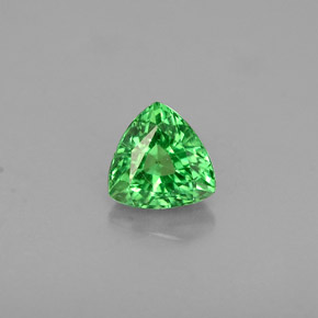 0.47 ct Green Tsavorite Garnet Gemstone, Tsavorite Garnet Gem in Trillion Facet Shape for Sale.