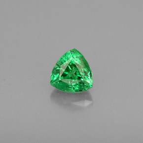 0.34 ct Green Tsavorite Garnet Gemstone, Tsavorite Garnet Gem in Trillion Facet Shape for Sale.