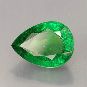 2.06 ct Green Tsavorite Garnet Stone, Natural Tsavorite Garnet in Pear Facet Shape for Sale