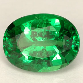 2.08 ct Green Tsavorite Garnet Stone, Natural Tsavorite Garnet in Oval Facet Shape for Sale